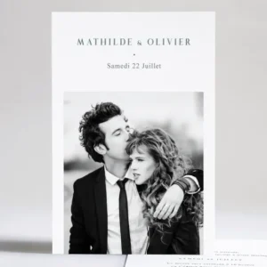 Faire-part de mariage Cliche*Faire-part Elégant New