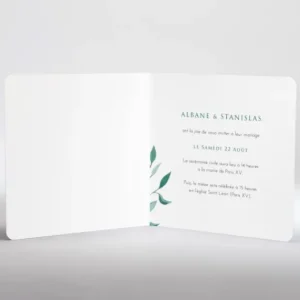 Faire-part de mariage Closerie*Faire-part Elégant Best