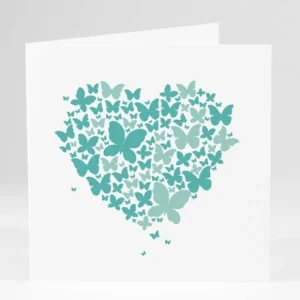 Faire-part de mariage Coeur de papillons*Faire-part Elégant Online