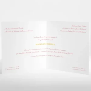 Faire-part de mariage Coeur de papillons*Faire-part Elégant Online