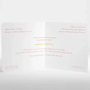 Faire-part de mariage Coeur de papillons*Faire-part Elégant Online