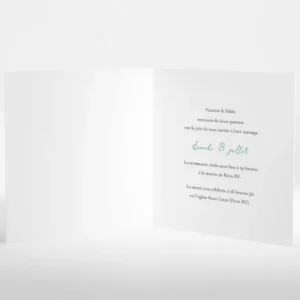 Faire-part de mariage Composition tropicale*Faire-part Elégant Best