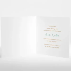 Faire-part de mariage Composition tropicale*Faire-part Elégant Best