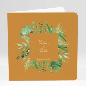 Faire-part de mariage Composition tropicale*Faire-part Elégant Best