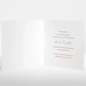 Faire-part de mariage Composition tropicale*Faire-part Elégant Best