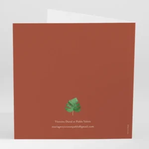 Faire-part de mariage Composition tropicale*Faire-part Elégant Best