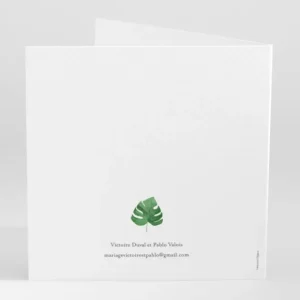 Faire-part de mariage Composition tropicale*Faire-part Elégant Best