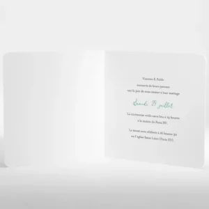 Faire-part de mariage Composition tropicale*Faire-part Elégant Best
