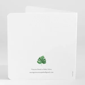 Faire-part de mariage Composition tropicale*Faire-part Elégant Best