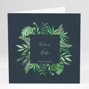 Faire-part de mariage Composition tropicale*Faire-part Elégant Best