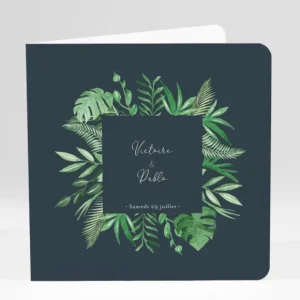 Faire-part de mariage Composition tropicale*Faire-part Elégant Best