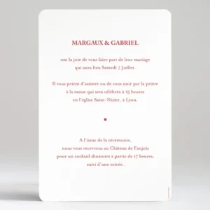 Faire-part de mariage Contemporain*Faire-part Elégant Sale