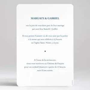 Faire-part de mariage Contemporain*Faire-part Elégant Sale