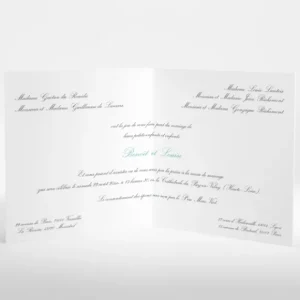 Faire-part de mariage Couronne eucalyptus*Faire-part Elégant Online