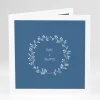Faire-part de mariage Couronne de feuilles*Faire-part Elégant New