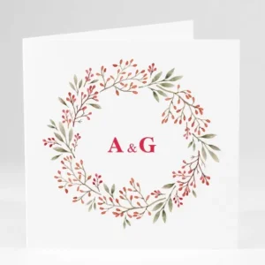 Faire-part de mariage Couronne raffinee*Faire-part Elégant Best