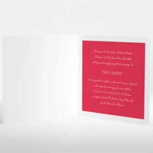 Faire-part de mariage Couronne de feuilles*Faire-part Elégant New