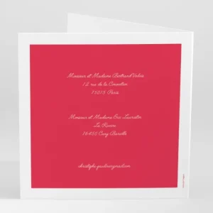 Faire-part de mariage Couronne de feuilles*Faire-part Elégant New