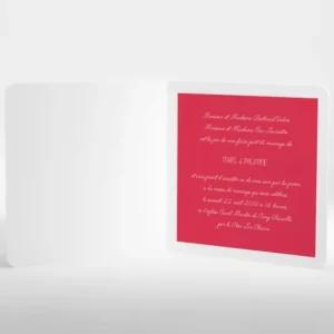 Faire-part de mariage Couronne de feuilles*Faire-part Elégant New
