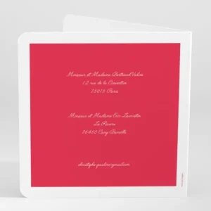 Faire-part de mariage Couronne de feuilles*Faire-part Elégant New