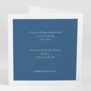 Faire-part de mariage Couronne de feuilles*Faire-part Elégant New