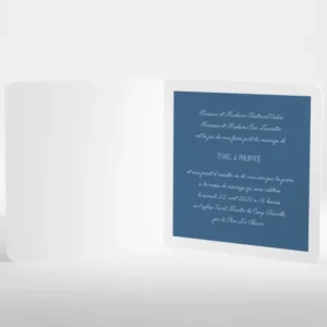 Faire-part de mariage Couronne de feuilles*Faire-part Elégant New