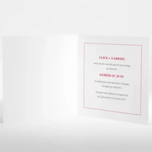 Faire-part de mariage Couronne raffinee*Faire-part Elégant Best