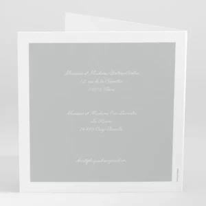 Faire-part de mariage Couronne de feuilles*Faire-part Elégant New