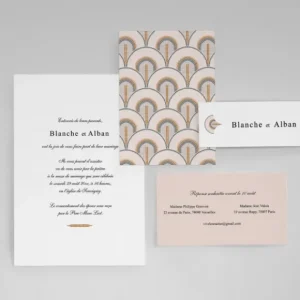 Faire-part de mariage Douce mosaique*Faire-part Elégant Sale