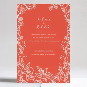 Faire-part de mariage Douce folie*Faire-part Elégant New