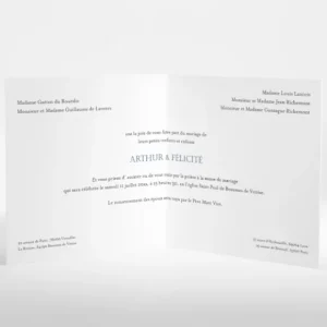Faire-part de mariage Elegantes baies*Faire-part Elégant Discount