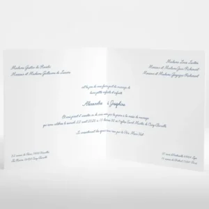 Faire-part de mariage Elegant medaillon drape*Faire-part Elégant Clearance