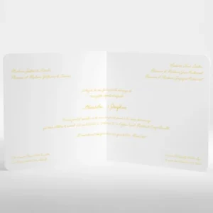 Faire-part de mariage Elegant medaillon drape*Faire-part Elégant Clearance