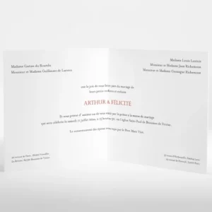 Faire-part de mariage Elegantes baies*Faire-part Elégant Discount