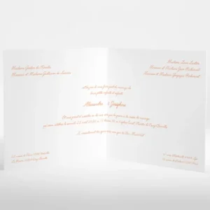 Faire-part de mariage Elegant medaillon drape*Faire-part Elégant Clearance