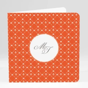 Faire-part de mariage Elegant lys couronne*Faire-part Elégant New