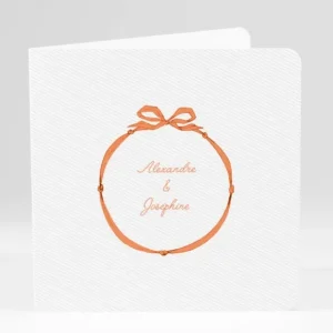 Faire-part de mariage Elegant medaillon drape*Faire-part Elégant Clearance