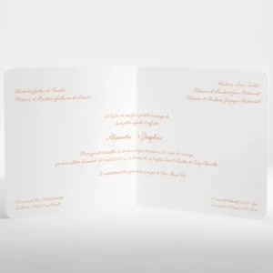 Faire-part de mariage Elegant medaillon drape*Faire-part Elégant Clearance