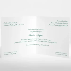 Faire-part de mariage Elegant medaillon drape*Faire-part Elégant Clearance