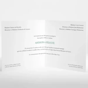 Faire-part de mariage Elegantes baies*Faire-part Elégant Discount