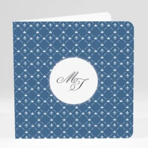 Faire-part de mariage Elegant lys couronne*Faire-part Elégant New