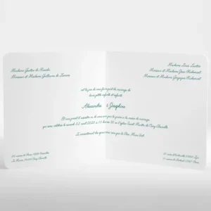 Faire-part de mariage Elegant medaillon drape*Faire-part Elégant Clearance