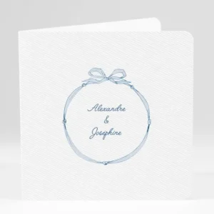 Faire-part de mariage Elegant medaillon drape*Faire-part Elégant Clearance