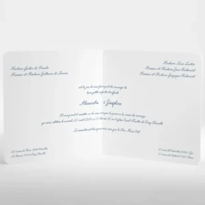 Faire-part de mariage Elegant medaillon drape*Faire-part Elégant Clearance