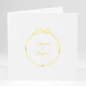 Faire-part de mariage Elegant medaillon drape*Faire-part Elégant Clearance