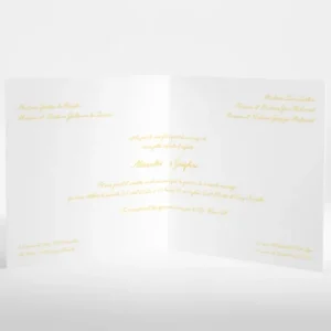 Faire-part de mariage Elegant medaillon drape*Faire-part Elégant Clearance