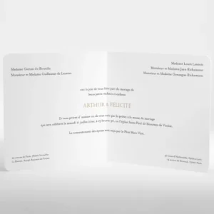 Faire-part de mariage Elegantes baies*Faire-part Elégant Discount