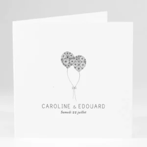 Faire-part de mariage Envolee livret*Faire-part Elégant Discount