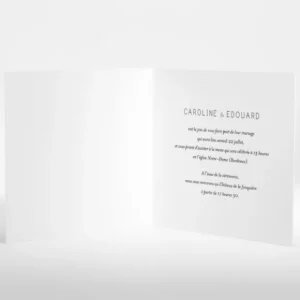 Faire-part de mariage Envolee livret*Faire-part Elégant Discount