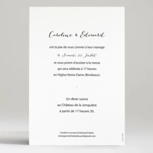 Faire-part de mariage Envolee*Faire-part Elégant Discount